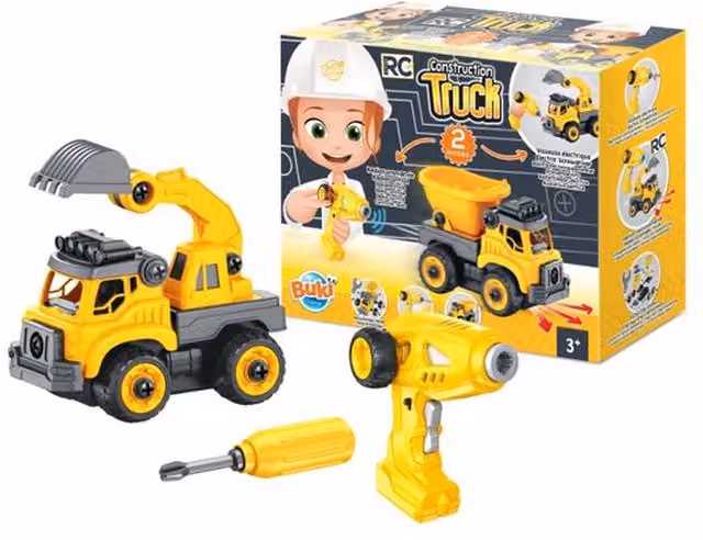 Buki Remote Controlled Construction Truck in Yellow