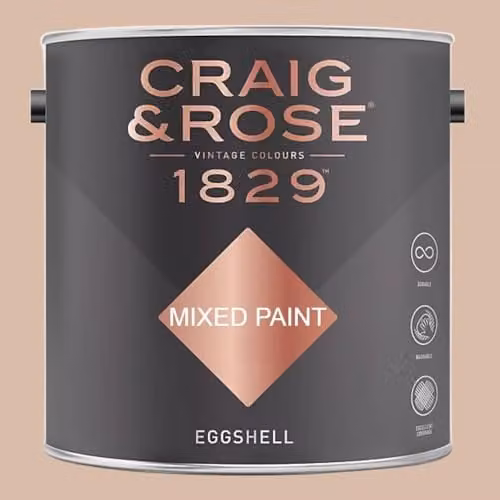 Craig & Rose 1829 Paint Stop Eggshell Fresh Plaster White 2.5 l