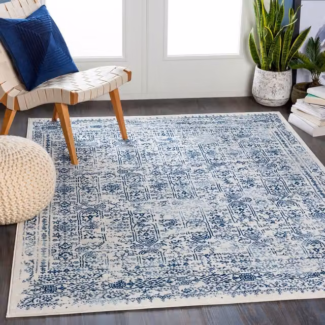 Livabliss Roma Vintage Boho Rug in Grey and Blue, W: 160 cm, D: 215 cm – 1