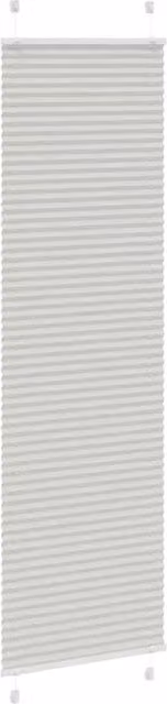 Berkfield Home Single Pleat Fabric Blind in Light Grey, W: 55 cm, H: 200 cm