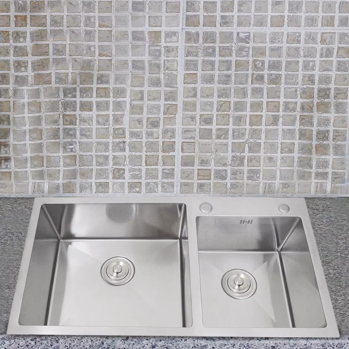 KuKoo Double Stainless Steel Sink in Silver – 2
