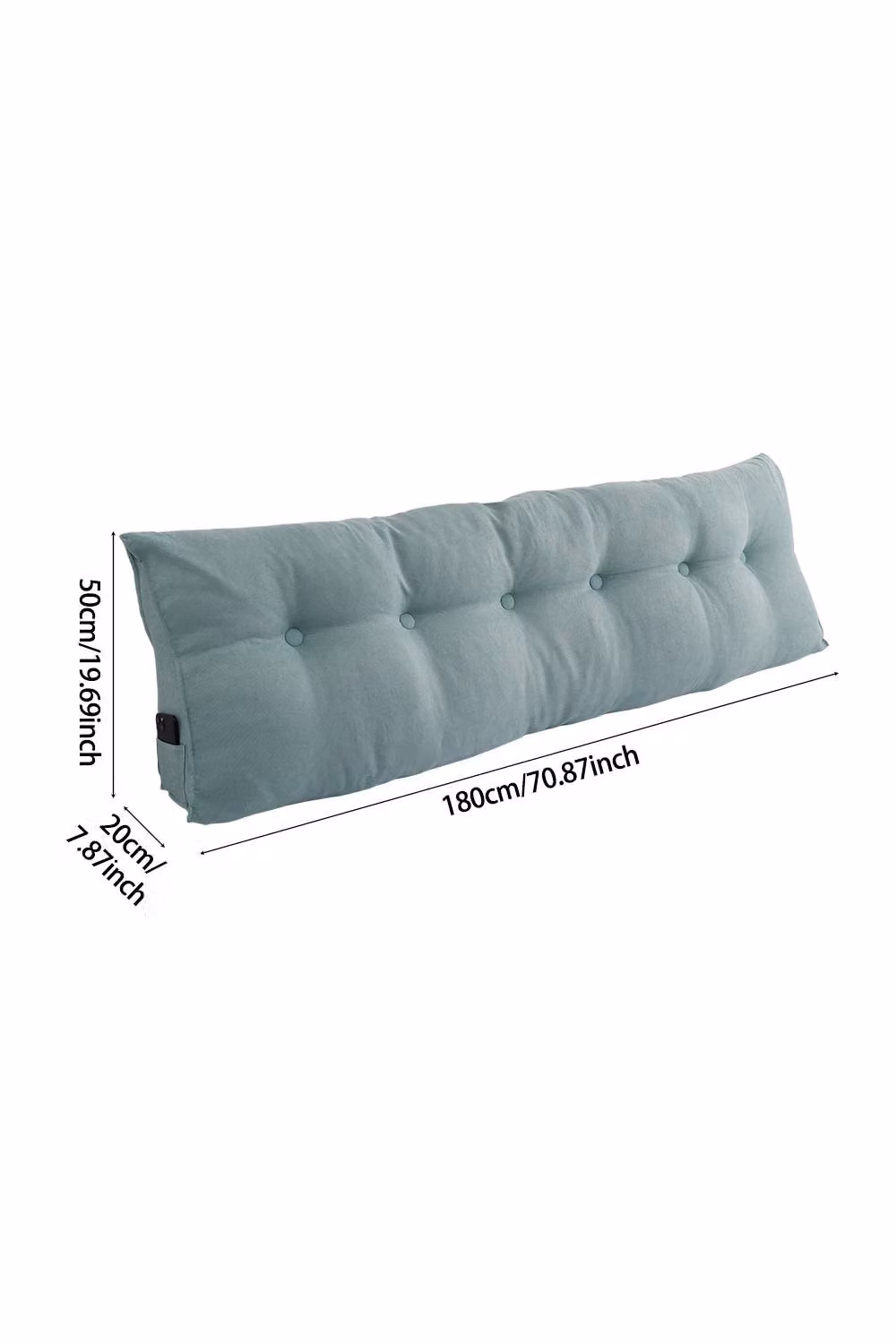 Garden Sanctuary Washable Wedge Headboard Pillow in Duck Egg Blue – 6