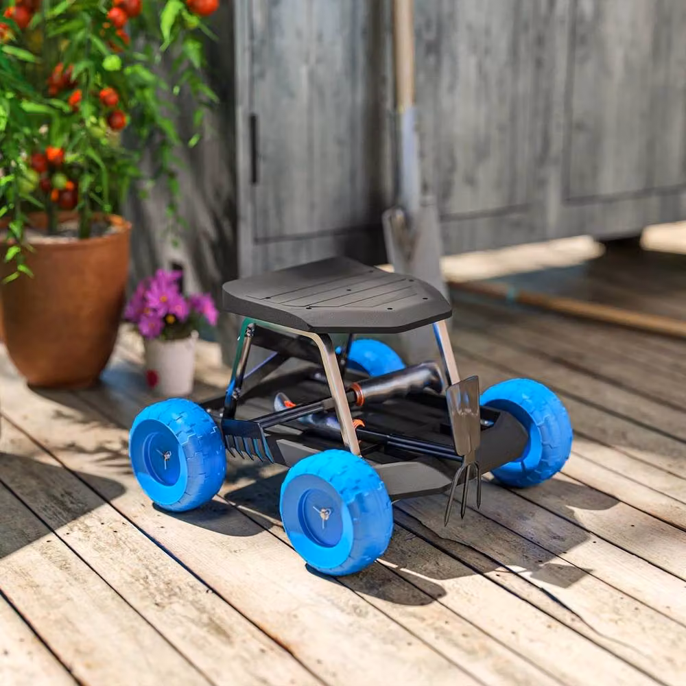 EONLION Garden Cart with Wheels in Black – 4