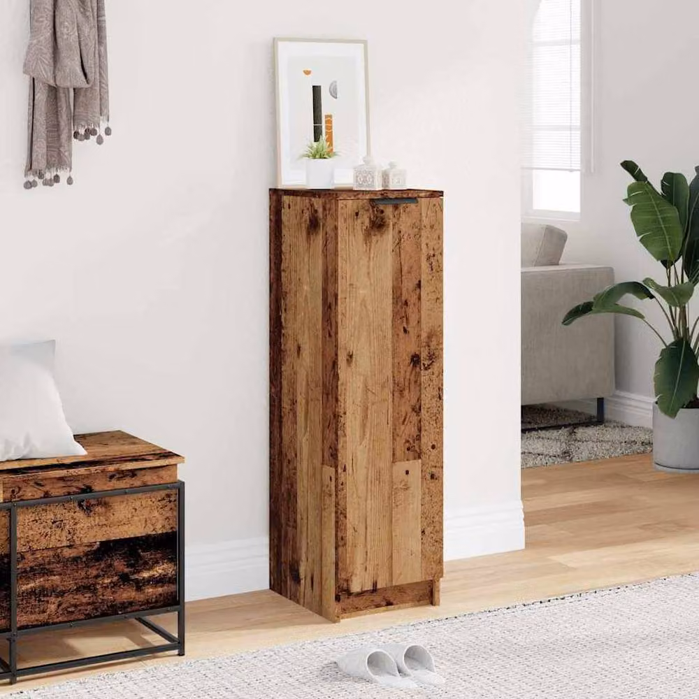Berkfield Home Rustic Shoe Cabinet in Brown, W/D/H: 29.5 x 35 x 100.5 cm – 3