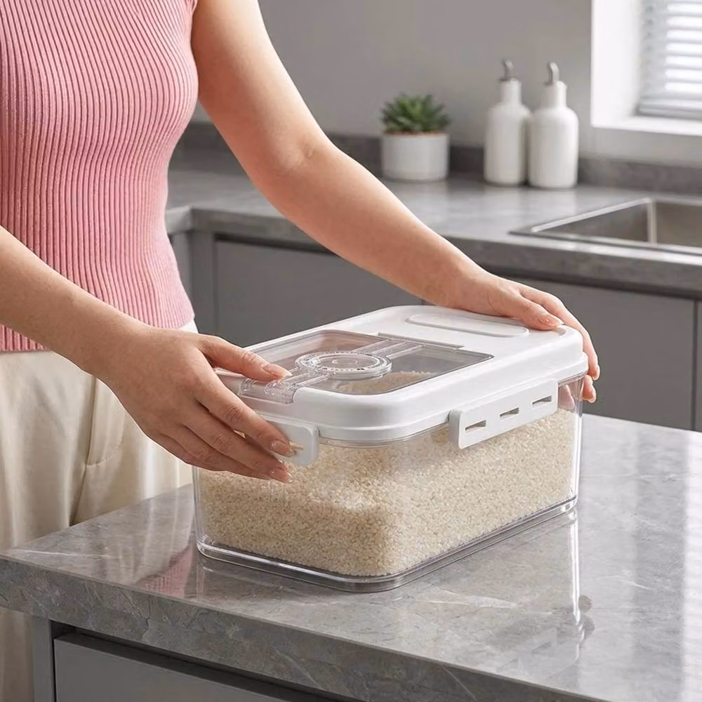 FLAVORA Stackable Airtight Food Storage Containers, 10.8 l, Clear – 2