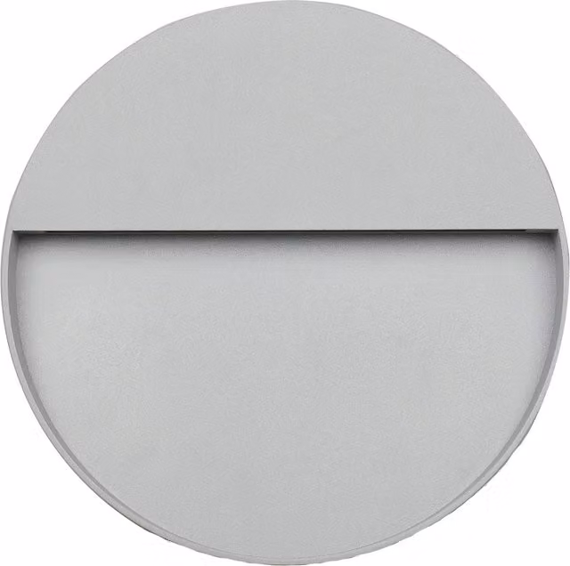 Pacific Lifestyle Minimalist Round Down Outdoor Wall Light in Grey