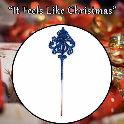VFM e-Store Blue Christmas Pendant Lamp Spray Decoration, H 48 cm x W 14 cm – 6