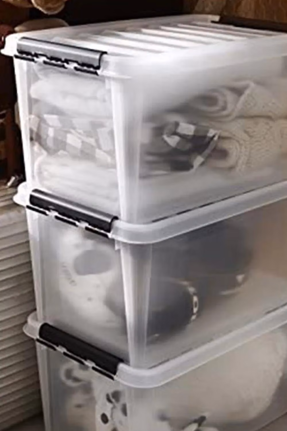 SmartStore Classic Box Transparent Plastic Storage Box with Lid, 65 l – 2
