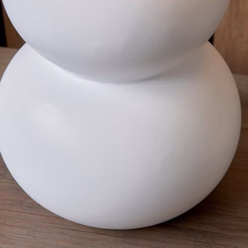 Pacific Lifestyle Boho Curved Ceramic Table Lamp in White – 3