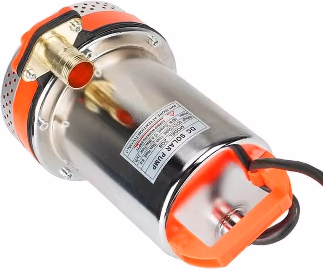 FLAVORA 12V DC Heavy Duty Submersible Pump, 180W, Orange