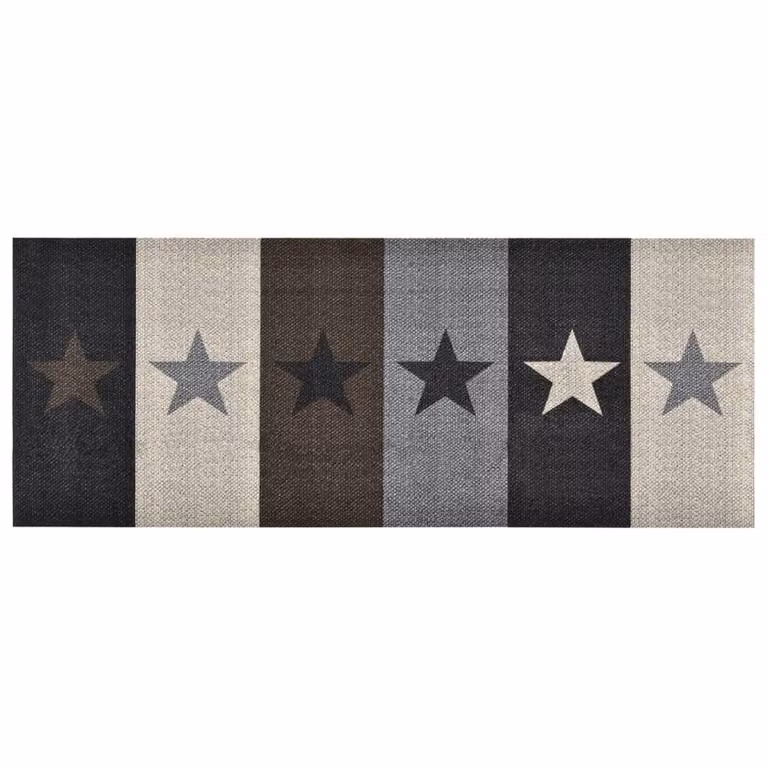 Berkfield Home Washable Stars Kitchen Carpet, Multicolour, W: 60 cm, L: 180 cm