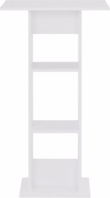Berkfield Home Modern White Square Bar Table W/D/H: 60 x 60 x 110 cm