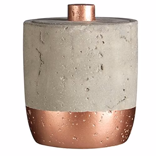 Orsina Neptune Cotton Jar with Lid in Grey or Copper – 1