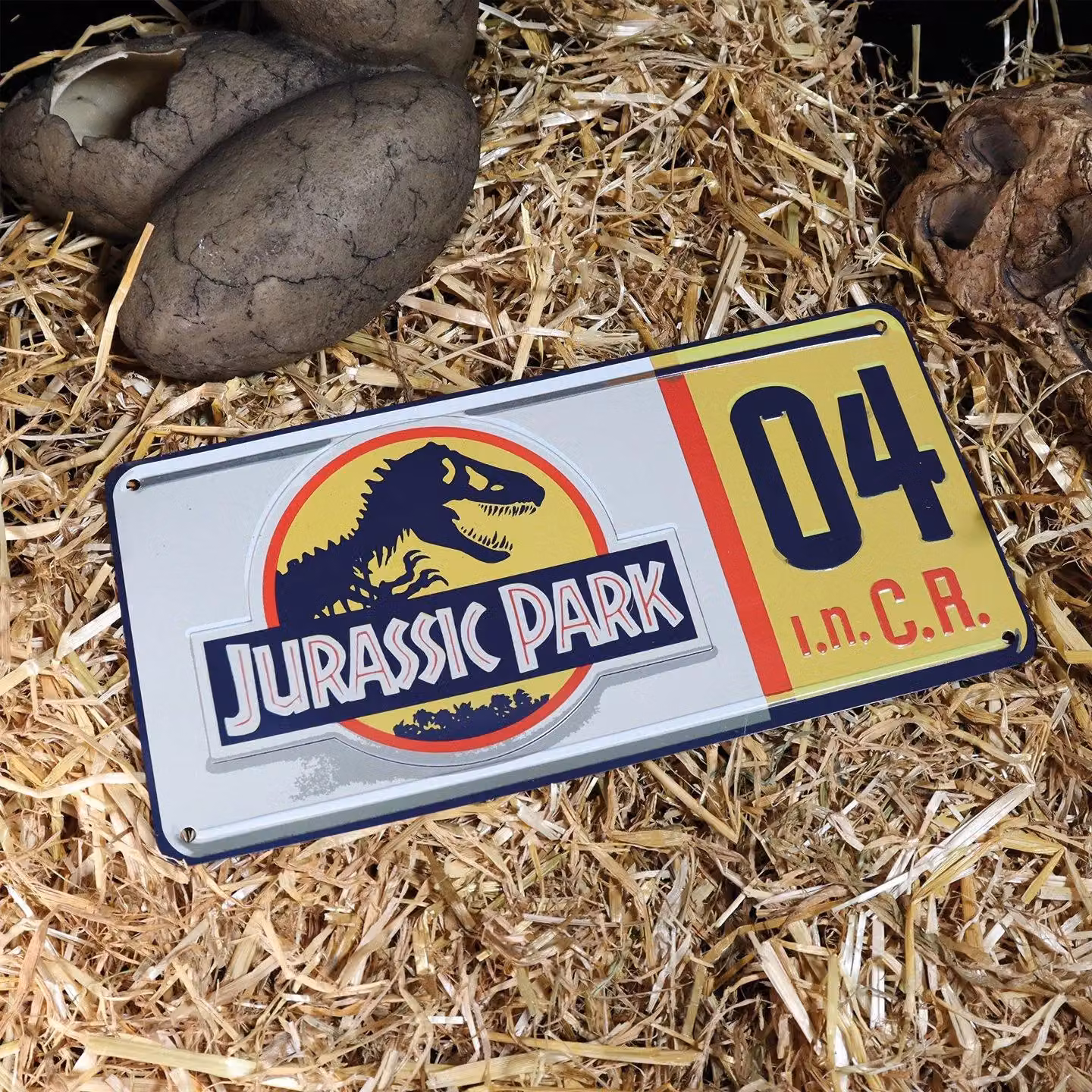 FaNaTtik Jurassic Park Replica Number Plate Multicolour Metal Tin Sign – 2