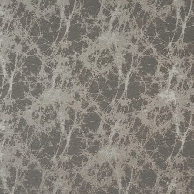 Terrys Lava Curtain Fabric in Silver and Grey