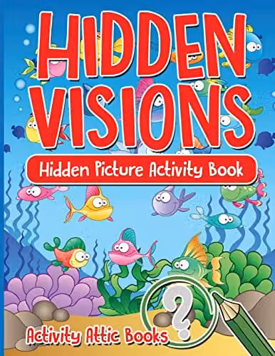Activity Attic Books Hidden Visions Hidden Picture Activity Book, Multicolour