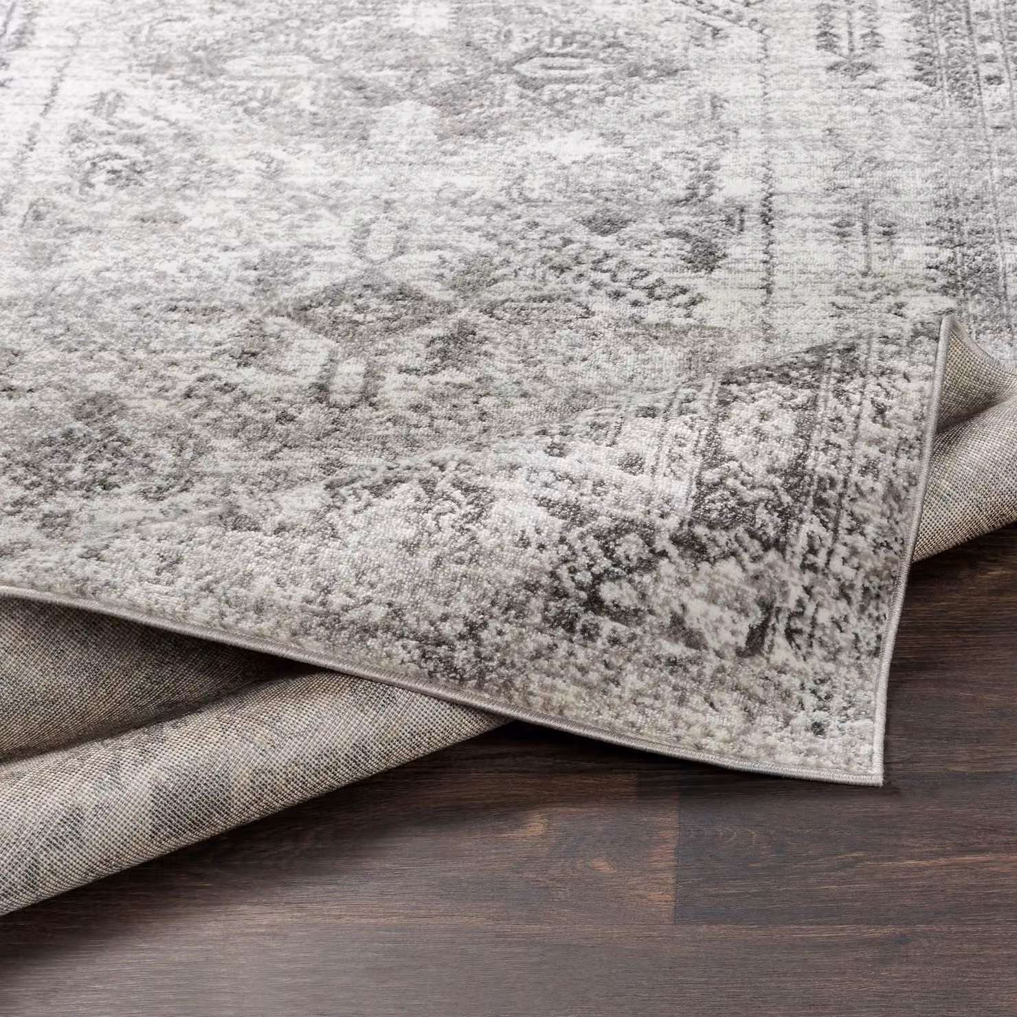 Livabliss Monte Carlo Vintage Boho Living Room Rug in Blue, Grey and White, W: 80 cm, L: 220 cm – 3