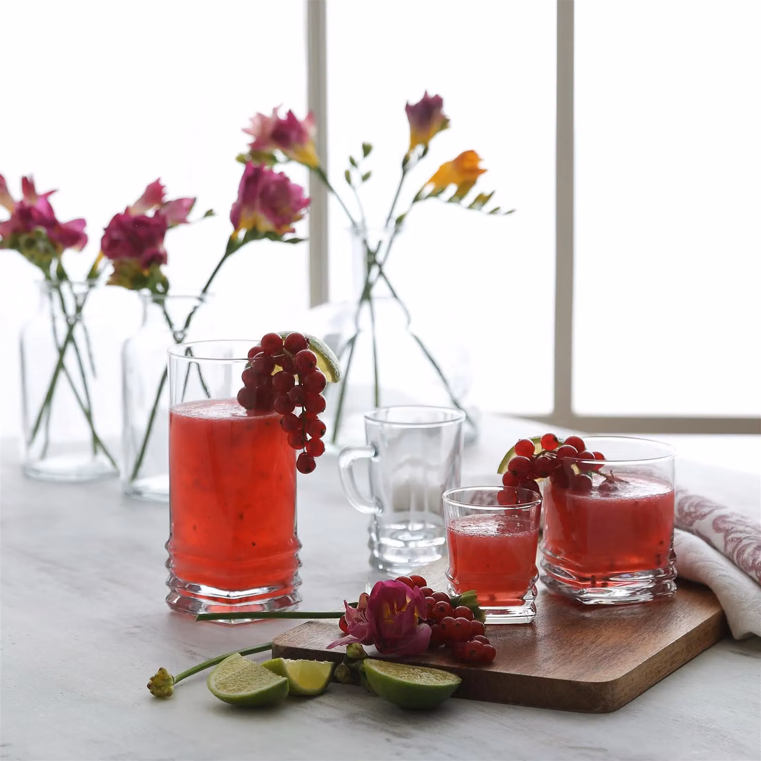 LAV Elegan 12 Piece Transparent Glass Tumbler Set – 2