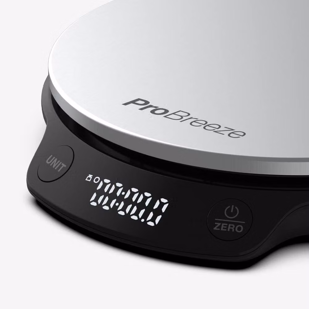 Pro Breeze Digital Kitchen Scales in Silver Stainless Steel with Digital Display and Unit Conversion – 5