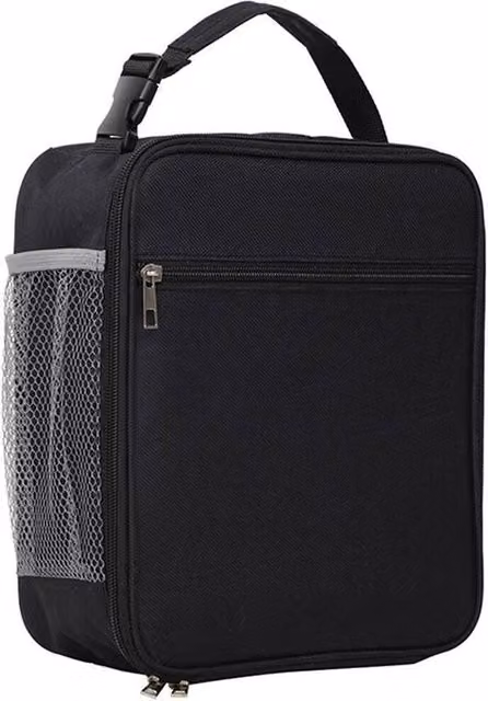 SPETLEK Black Thermal Insulated Lunch Bag and Picnic Cool Bag, W/D/H: 100 x 15 x 26 cm
