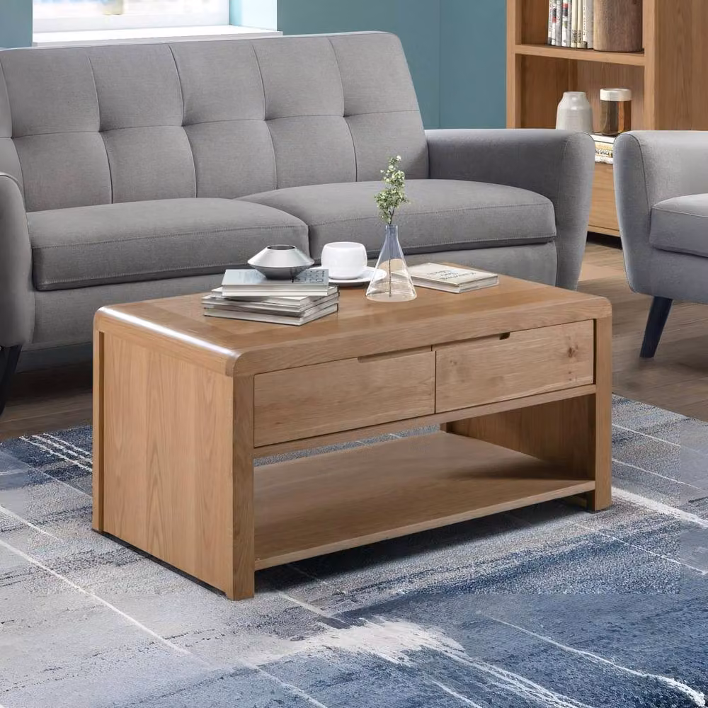 Cheshire Ardglass Solid Oak Coffee Table in Brown – 3