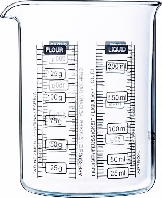 Pyrex Glass Measuring Jug, Transparent, 10 cm