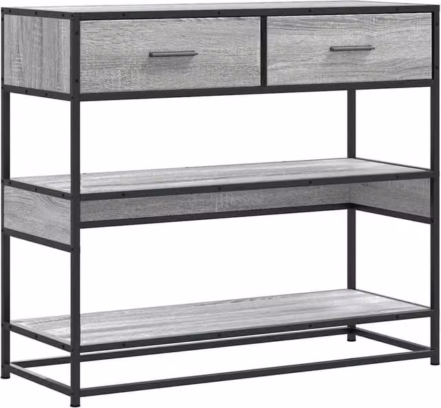 Berkfield Home Grey Sonoma Console Table, W/D/H: 90 x 35 x 80 cm – 1
