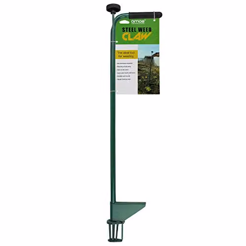 AMOS Steel Weed Puller Claw Green Long Handled Garden Tool