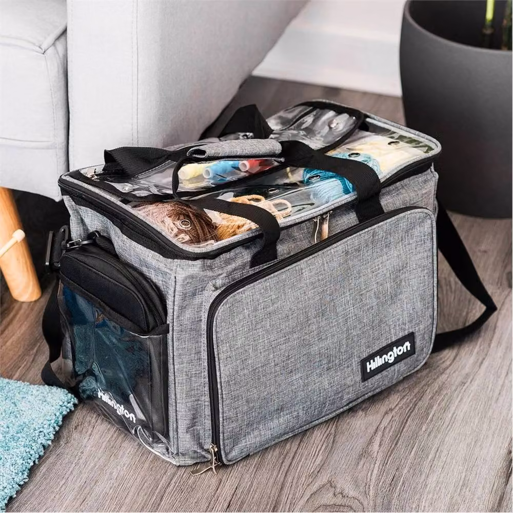 Nordara Portable Knitting and Crochet Storage Bag and Needle Organiser in Grey – 5