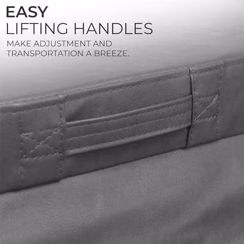 Monster Shop Square Hard Top Hot Tub Cover in Grey, W/D: 210 x 210 cm, Weatherproof PVC Leather with Galvanised Steel C-Channel – 4