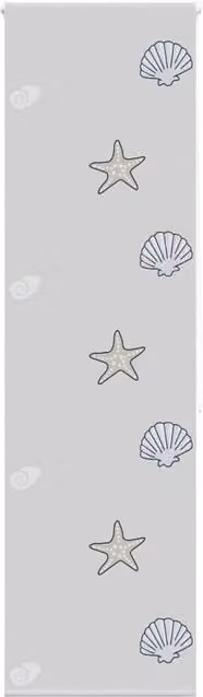 Berkfield Home Grey Opaque Shower Roller Blind, W: 70 cm, H: 240 cm