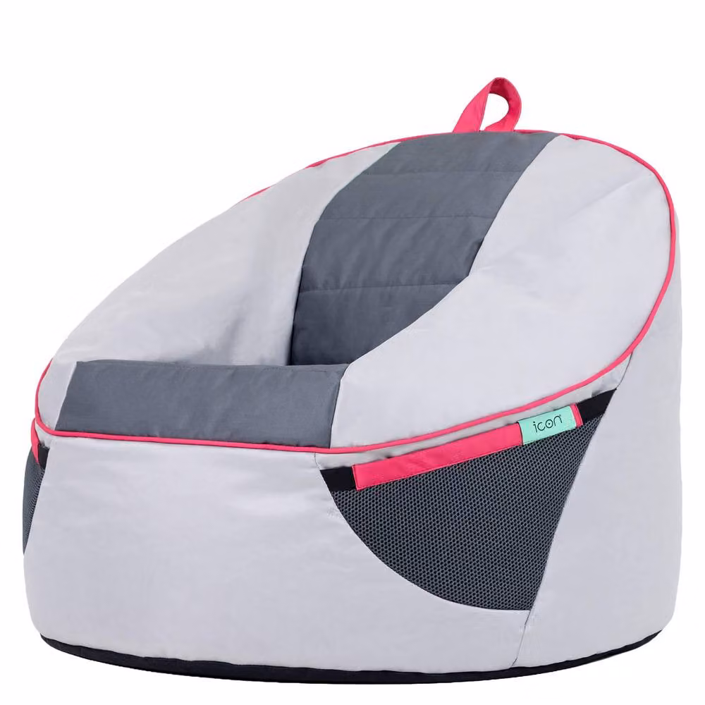 icon Alpha Kids Gaming Bean Bag in Grey, Small – 2