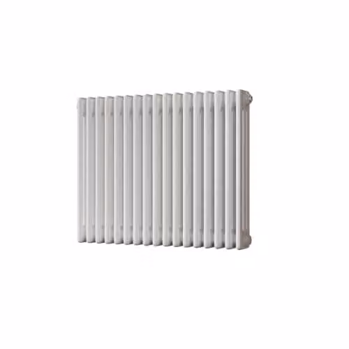 UK Radiators Alpha White 3 Column Traditional Cast-Iron Style Steel Radiator with Feet, W: 777 mm, H: 600 mm – 2