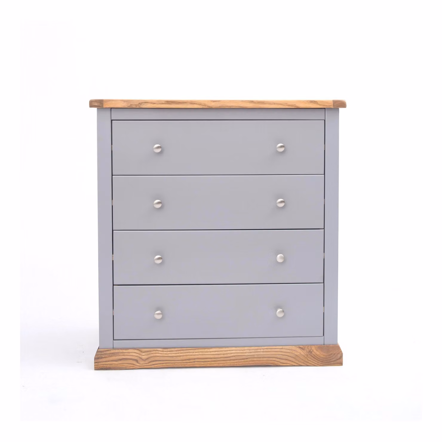 Cabinet Bits Biccari 4 Drawer Chest in Grey with Chrome Knobs – 2