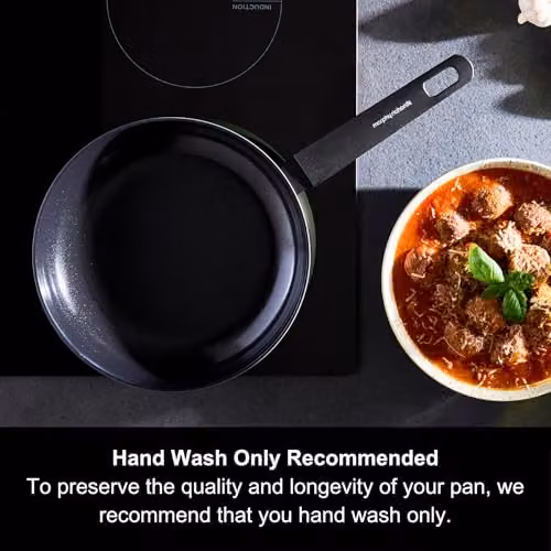 Morphy Richards Green Aluminium Frying Pan with Ceramic Coating, Diameter: 24 cm – 7