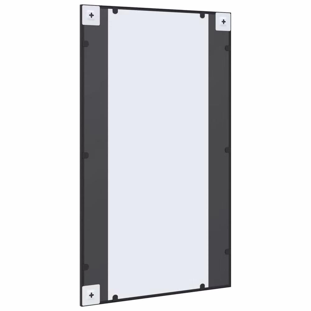 Berkfield Home Minimalist Rectangular Wall Mirror in Black, W: 60 cm, H: 100 cm – 3