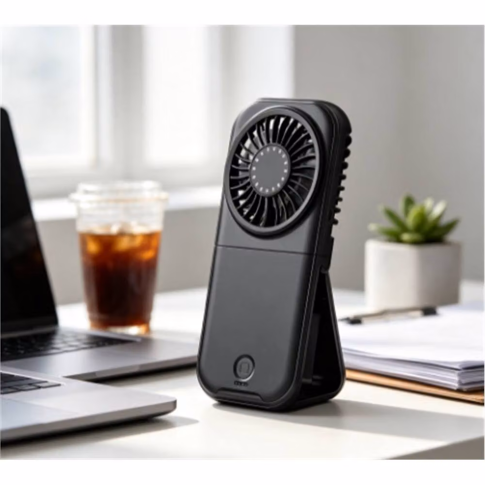 FLAVORA Black Mini Portable Hand-held Fan – 2