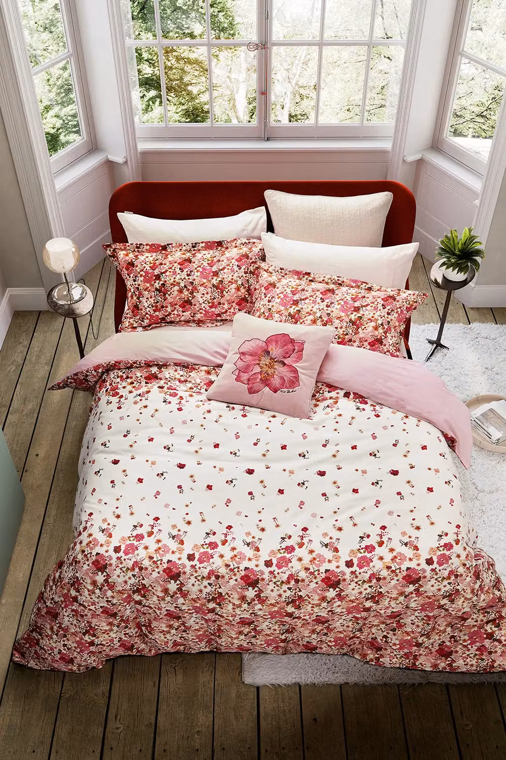 Ted Baker Floral Mako Satin Cotton Duvet Cover and Pillowcase Set, Multicolour, W: 180 cm, H: 200 cm – 3