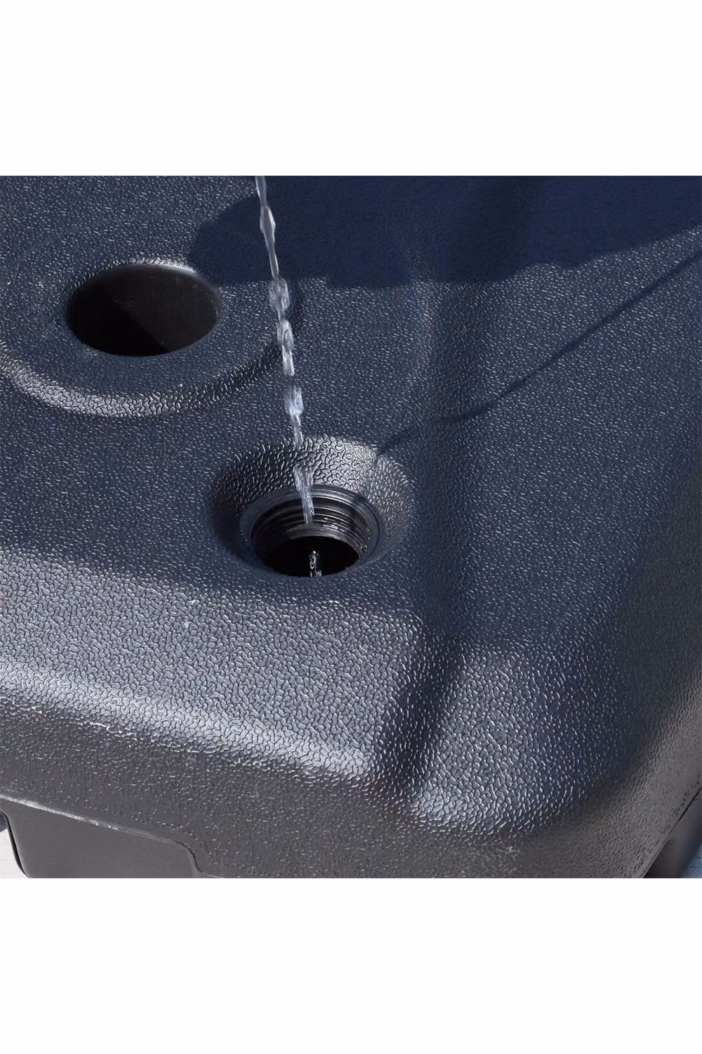 ExtraStar Black Parasol Base with Wheels, 60L Water or Sand Fill Capacity – 1