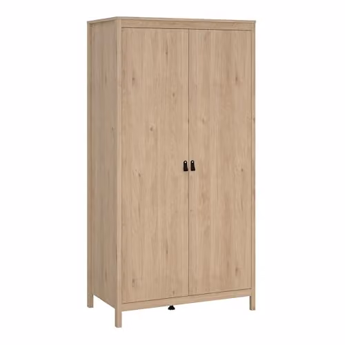 Furniture To Go Barcelona Wardrobe in Jackson Hickory Oak with Hinged Doors – 2