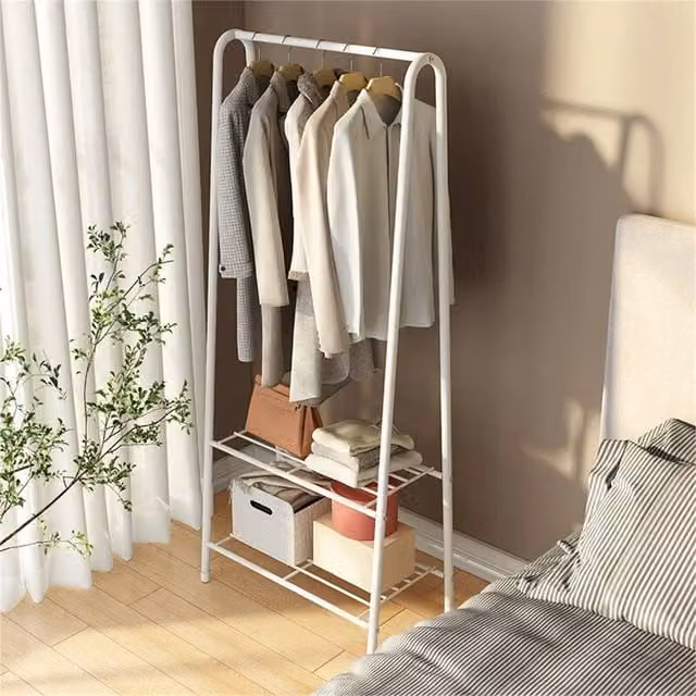 KORVIXA White Heavy Duty Metal Clothes Rail Hanging Rack – 1