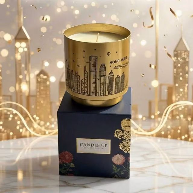 Candle Up Harbour Whisper Multicolour Candle