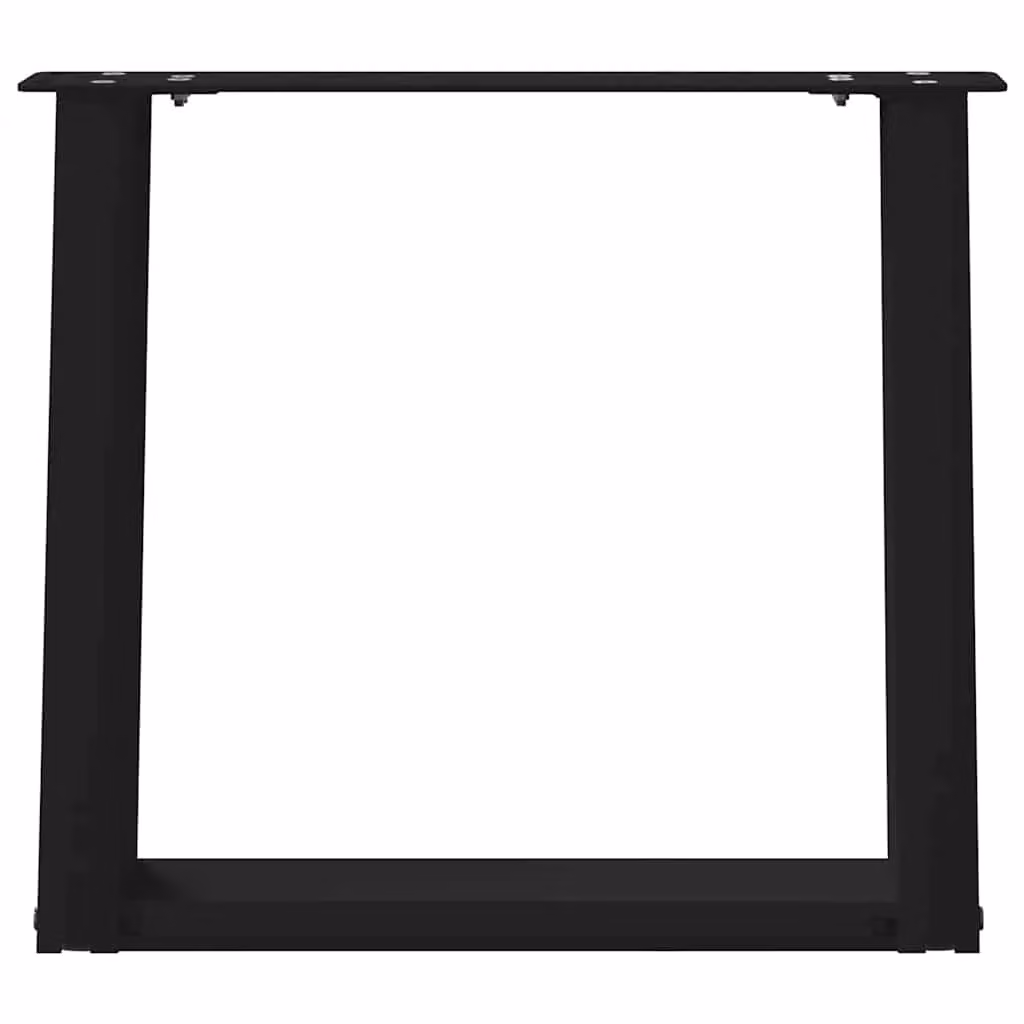 Berkfield Home U-Shaped Coffee Table Legs, 2 Piece Set, Black Matt Steel, H: 50 cm, W: 42.5-43 cm – 4