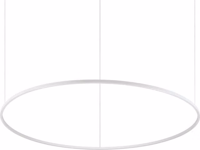 Ideal Lux Oracle Slim Round Integrated LED Pendant Ceiling Light - White