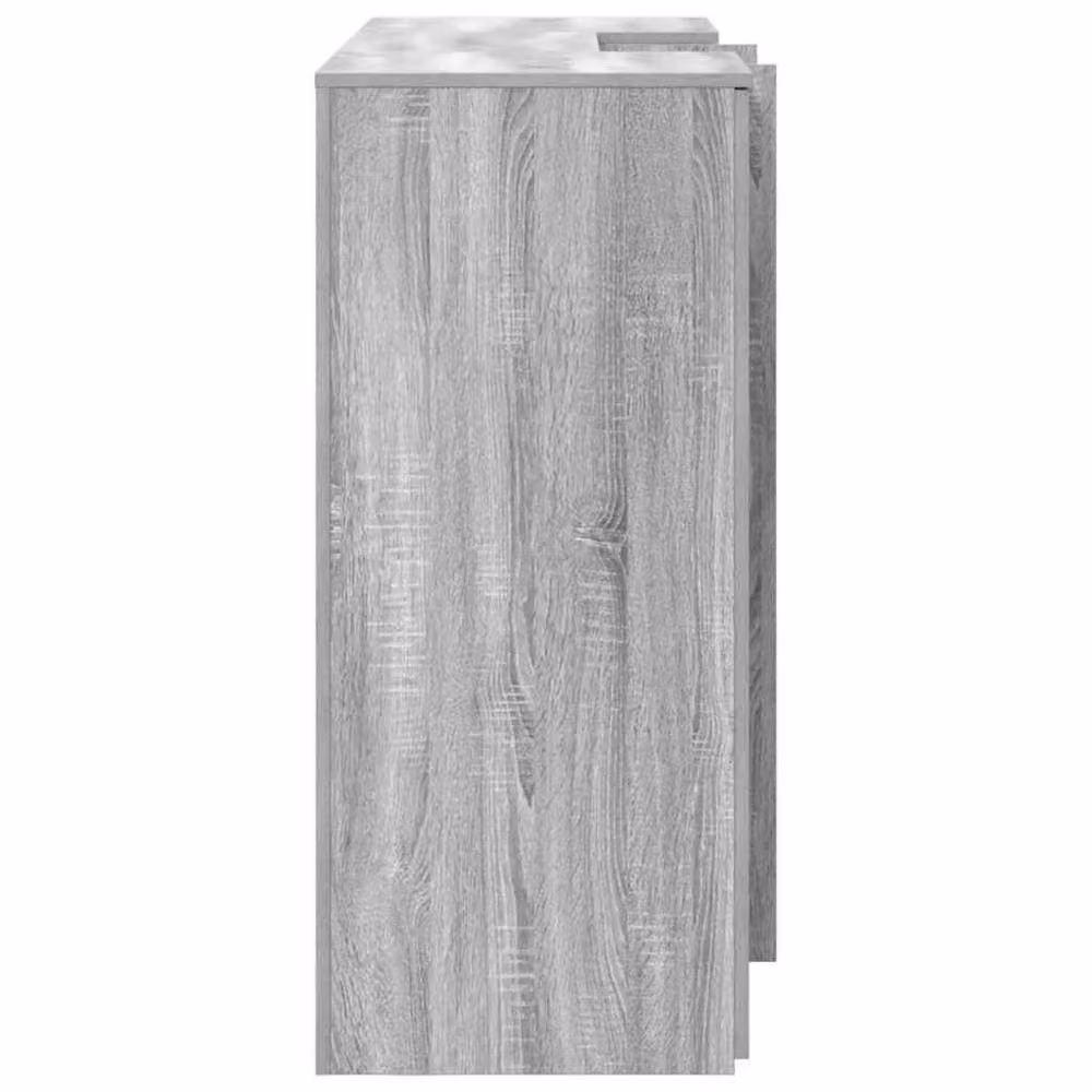 Berkfield Home Reception Desk in Grey Sonoma, W/D/H: 155 x 50 x 103.5 cm – 2