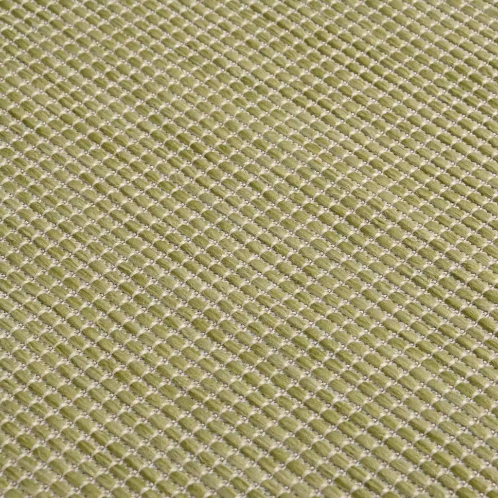 Berkfield Home Green Outdoor Flatweave Rug, W: 200 cm, D: 280 cm