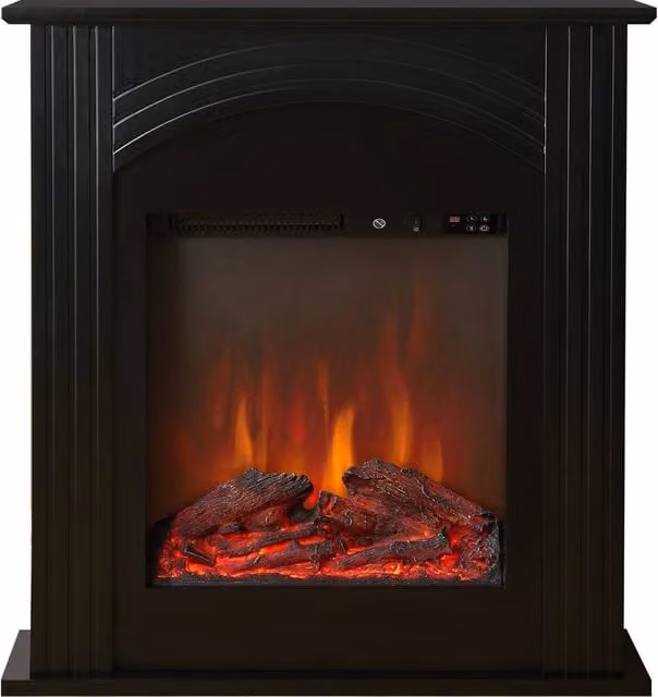 Sureflame Henlow 27 Inch Electric Fireplace Suite in Black – 1