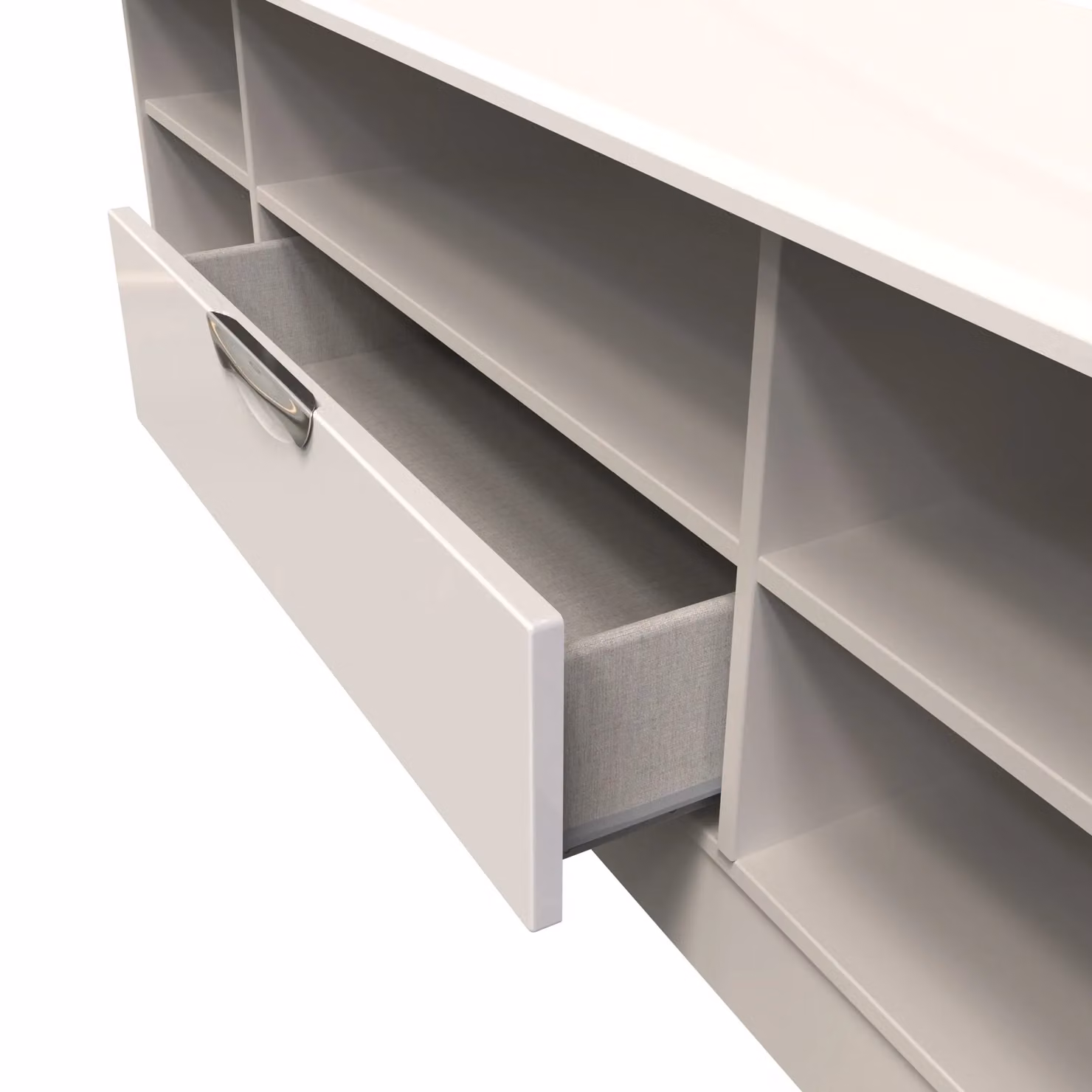 2 U Holborn Wide 1 Drawer TV and Media Unit in Taupe/Beige – 3