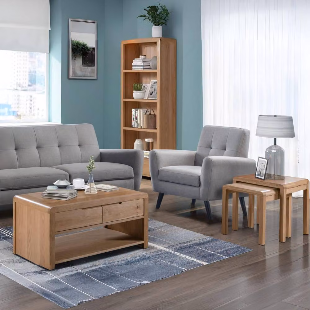 Cheshire Ardglass Solid Oak Coffee Table in Brown – 4