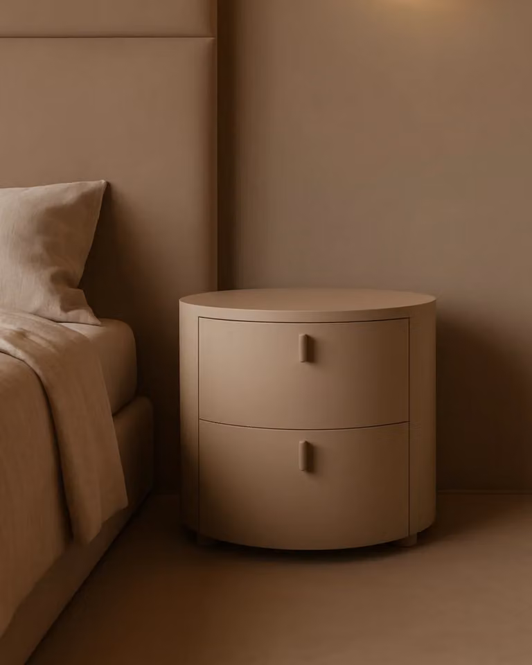 Tommy Franks Sims Bedside Table in Green and Beige